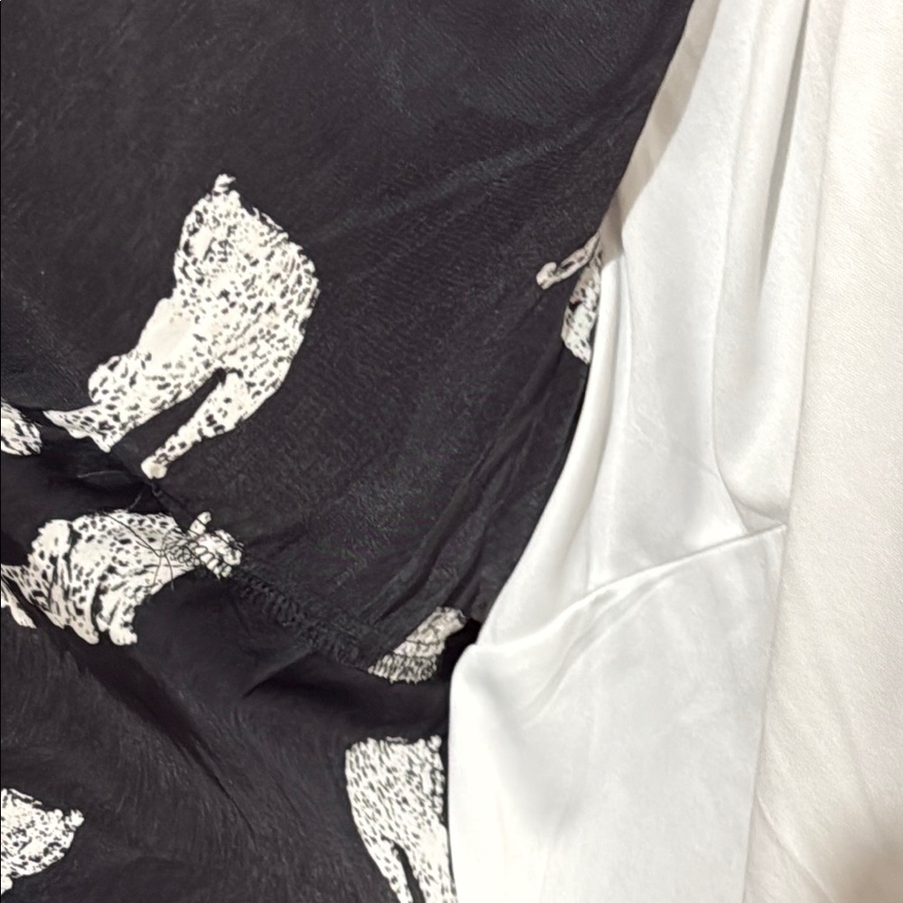 Rebecca Malone Black and White Casual Button Down Shirt - Picture 7 of 11